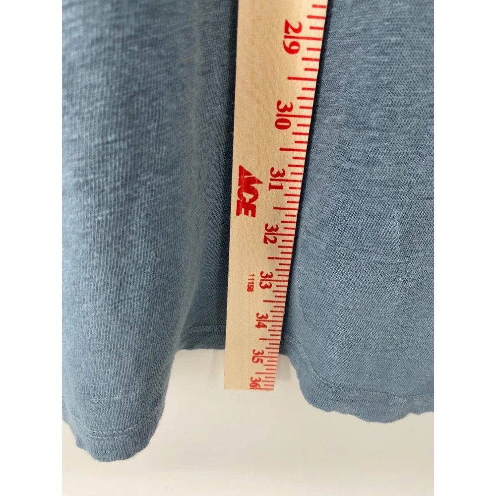 Faherty Polo Men 2XL Deep Marine Blue Linen Polo Coastal Luxury Light Vacation